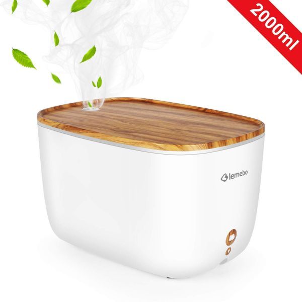 ☆新品未使用☆最新版 加湿器 卓上加湿器 アロマディフューザー アロマ加湿器 2L大容量 12畳 超強加湿 乾燥対策 睡眠の促進 LEDライト_1