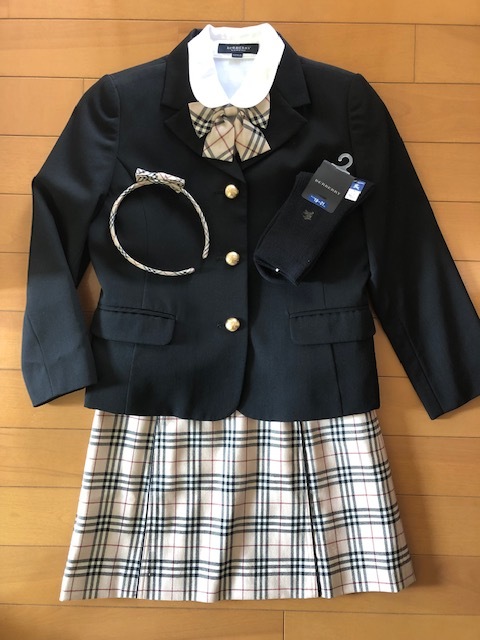 美品☆バーバリーBurberry☆120㎝☆フォーマルスーツアンサンブル☆お