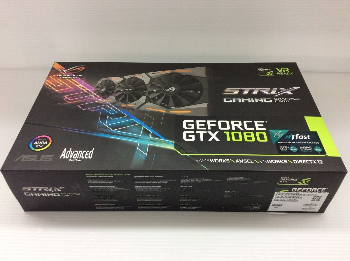 限定大特価 ASUS GEFORCE GTX1080 Strix Gaming グラフィックボード 