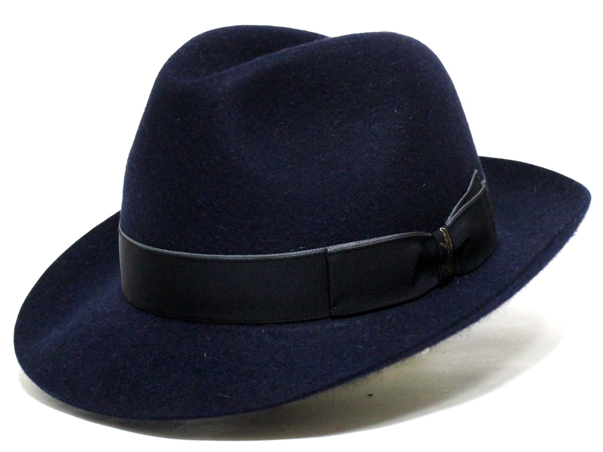 ✨極美品✨Borsalino アレッサンドリア ラビットハット 深いパープル