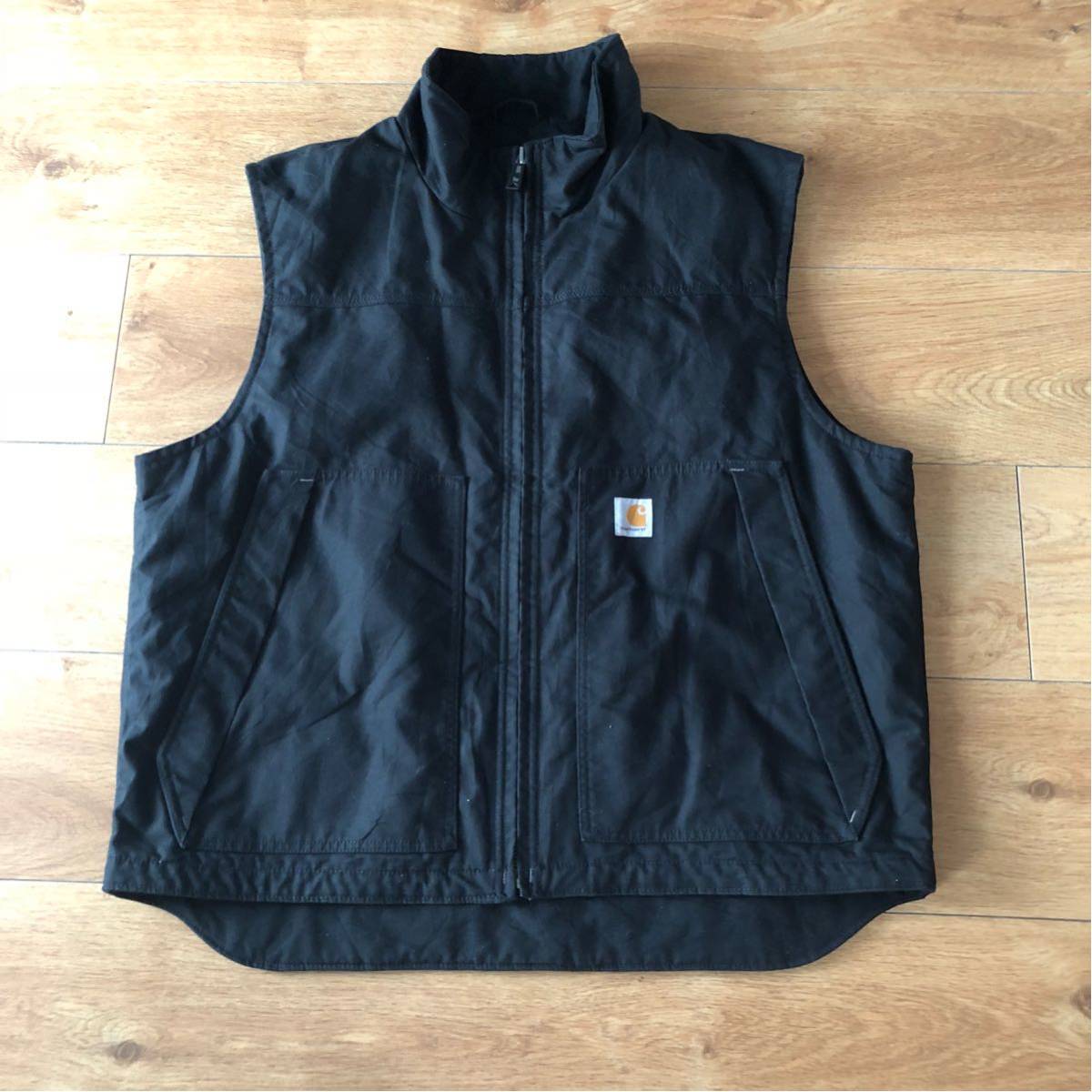 古着 CARHARTT カーハート クイックダック ベスト ブラック XL QUICK 