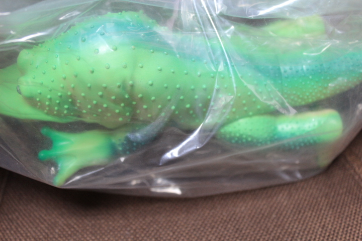 ◆　お宝！　未開封デッドストック品②　ガマクジラ　当時物　ソフビ　 マルサン ブルマァク_2