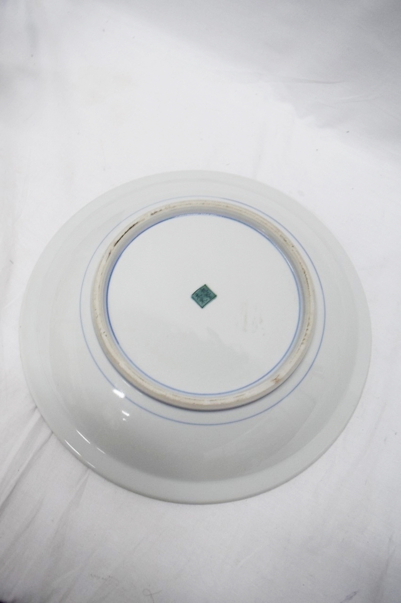 ○骨董古美術時代物/九谷木米/呉須赤絵写し皿/全国三銘陶