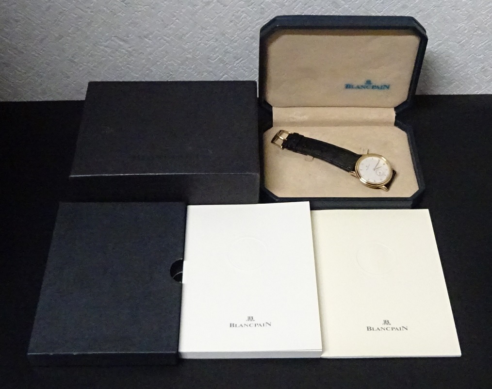 美品 良品 OH済 BLANCPAIN ブランパン ヴィルレ 4795 K18YG 金無垢