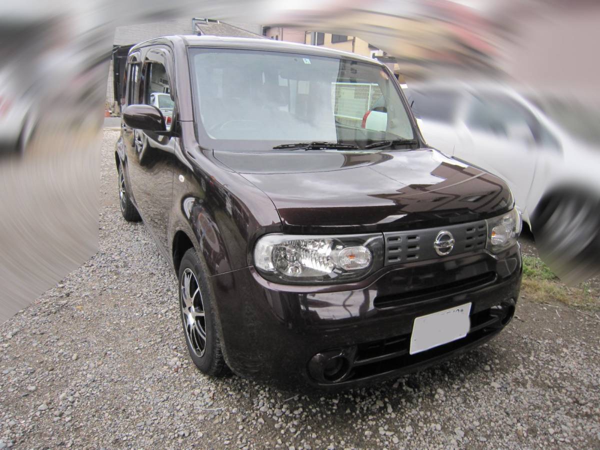 日産 キューブ 人気のブラウン 15X Mセレクション 外アルミ ナビ地 