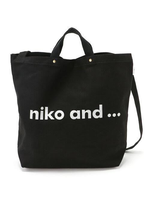 Niko And トートバッグ ブラック 黒 ニコアンド シルバーロゴ タグ付き 布製 売買されたオークション情報 Yahooの商品情報をアーカイブ公開 オークファン Aucfan Com