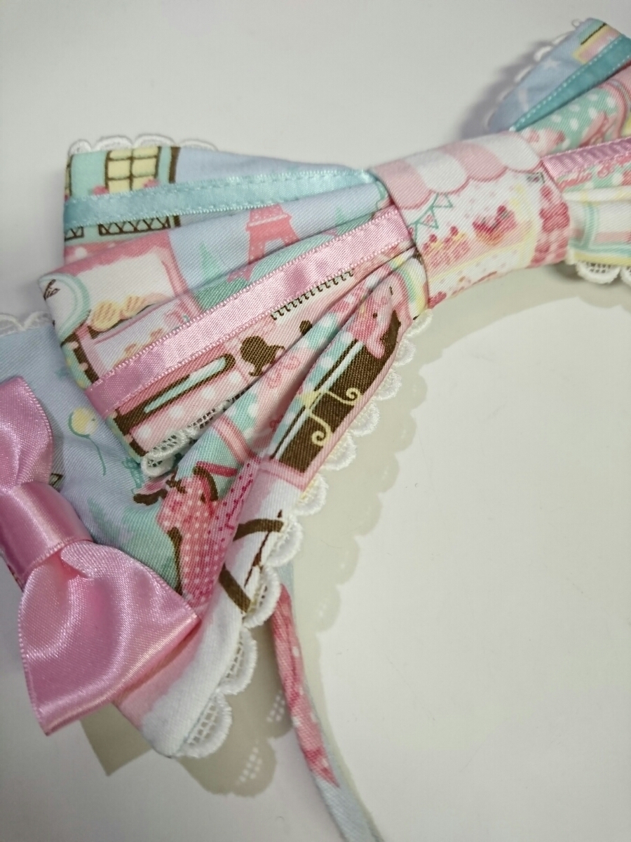 Angelic Pretty】Promenade de Paris カチューシャ サックス×ピンク