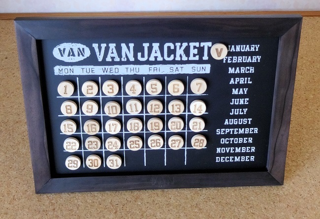  VANJAC VANカレンダー 木製万年カレンダー(その他)｜売買されたオークション情報、yahooの商品情報をアーカイブ公開 - オークファン その他
