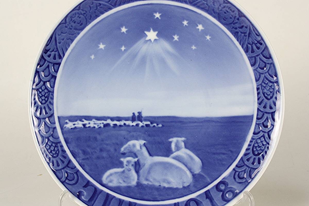 1918年 ロイヤルコペンハーゲン イヤープレート 「羊飼い」 北欧
