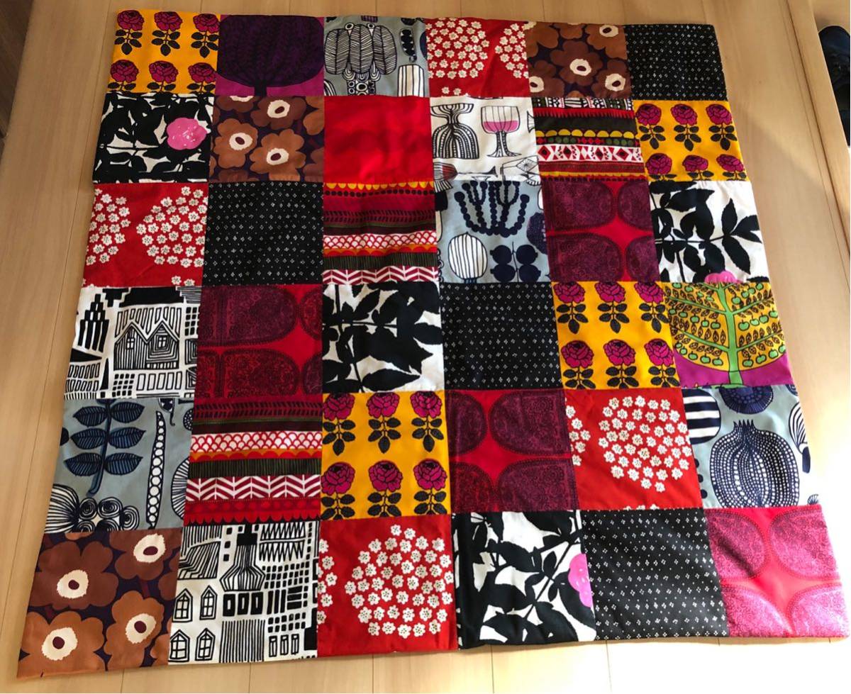 marimekko パッチワークキルト vanhaa jakaunista marimekko カティ