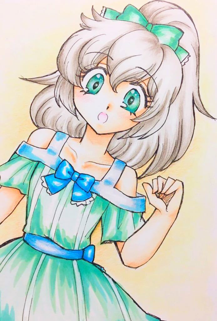 彫元彫伍 ハガキ レトロガール ドレス ワンピース ミニスカ ポニテ ポニーテール Jk オリジナル 手描きイラスト 手書き 手描きイラスト 売買されたオークション情報 Yahooの商品情報をアーカイブ公開 オークファン Aucfan Com