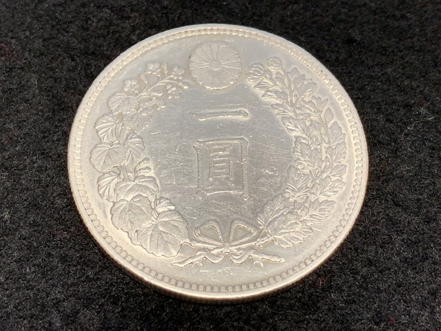 一圓 1円銀貨 銀貨 明治15年 約27g 銀 古銭 コイン 一圓銀貨 明治