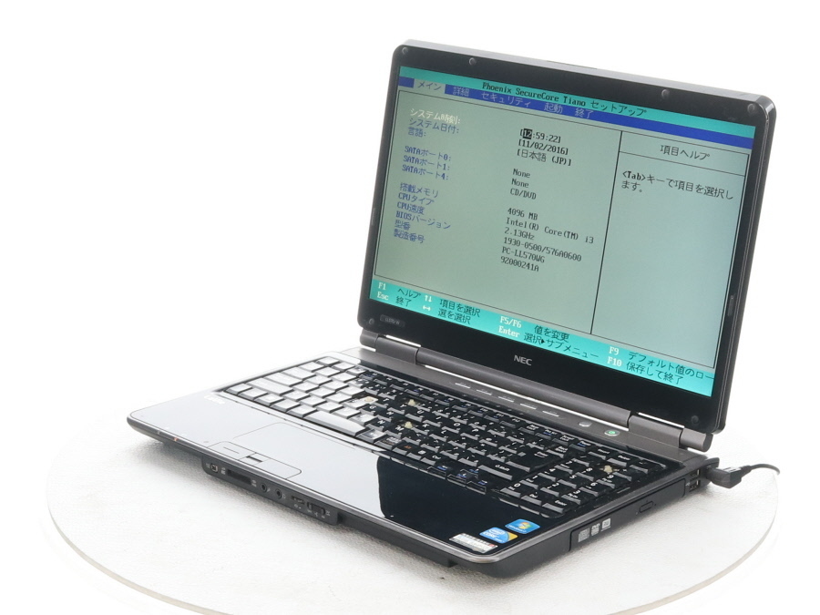 NEC PC-LL570WG Lavie LL570/W Core i3 330M 2.13GHz 4GB■現状品