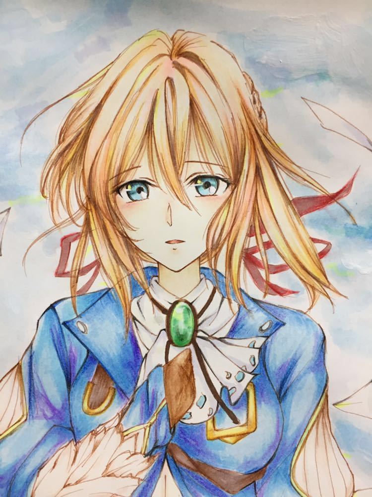 同人手描きイラスト/ヴァイオレット・エヴァーガーデン(A)(手描き