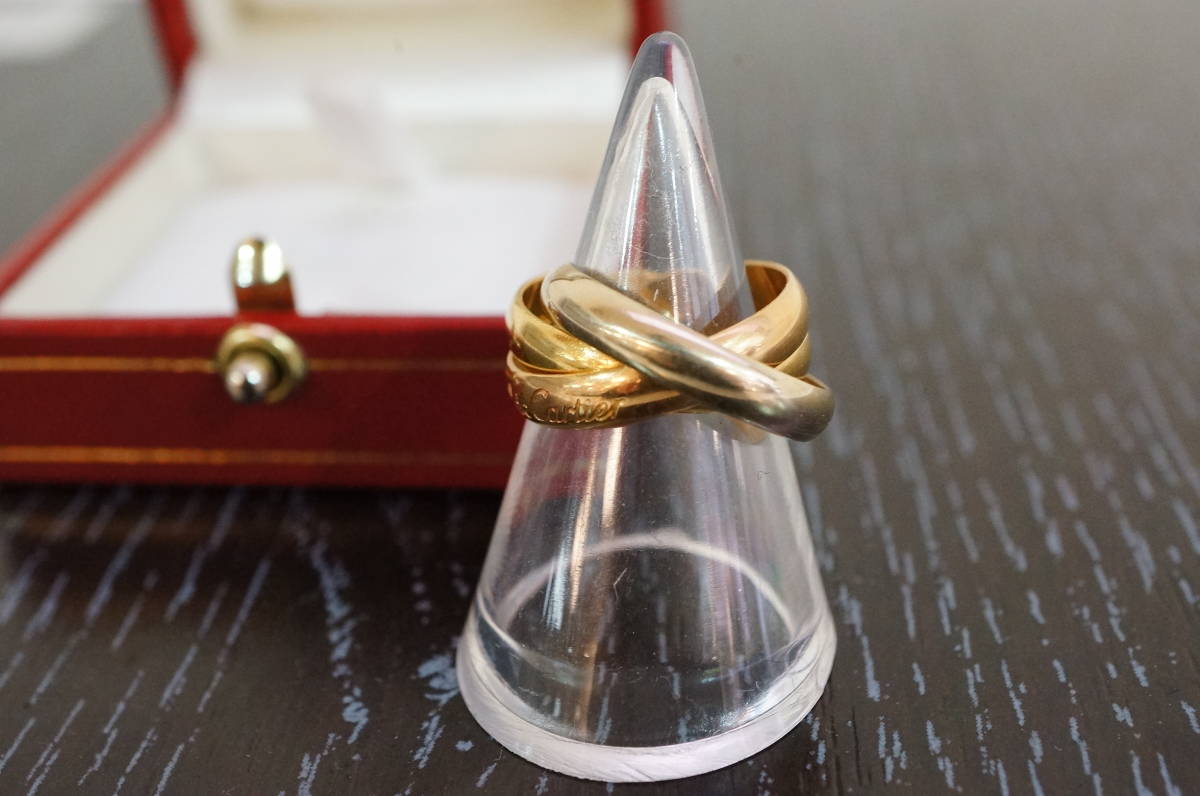 カルティエ トリニティ リング Cartier K18 指輪 CARTIER トリニティ 