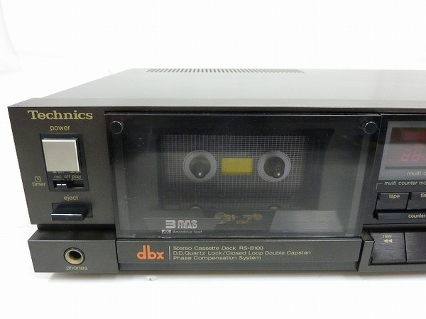 ジャンク Technics RS-B100 カセットデッキ Technics RS-B100 カセットデッキ Yahoo!オークション - ジャンク