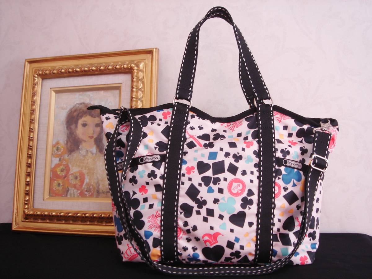 ☆LeSportsac レスポートサック 2014年40周年記念！トランプ柄 バッグ 