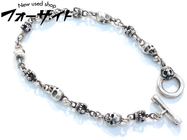 ジャスティンデイビス JUSTIN DAVIS□SBJ126 Skull Divine Bracelet