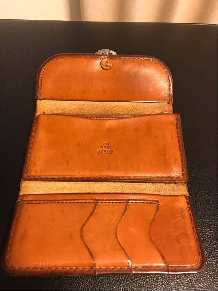 自身購入 ゴローズ 財布 三つ折り財布 コンチョgoros goro 