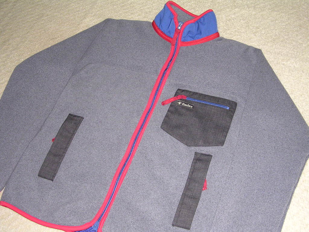 FoxFire × ALLIED デザインフリースジャケット M グレー フォックスファイヤー アライド