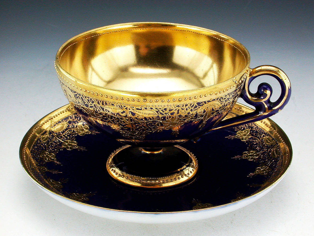 オールドノリタケ 金盛藍線帯華装飾紋 メイプルリーフ印 オールドノリタケ銘品!! ペディスタル キャビネットカップ コバルト 金盛上藍帯連鎖装飾紋 新作，HOT （024）オールドノリタケ 公式通販 オールドノリタケ銘品金盛上藍帯連鎖装飾紋カップ＆ソーサー＆プレート オールドノリタケ・金盛上藍ロココ様式華装飾 カップアンド ノリタケ オールド