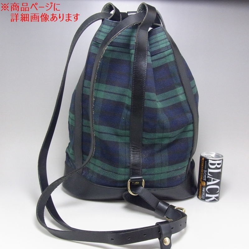 ハ*キ様 EVISU エヴィス チェック柄 巾着型 リュック バックパック カバ EVISU エヴィス チェック柄 巾着型 リュック バックパック カバン