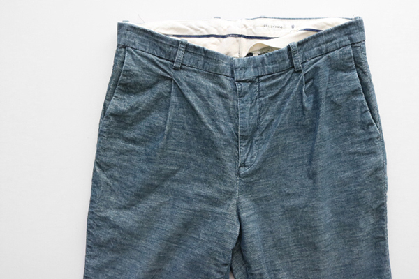 STILL BY HAND スティルバイハンド ◆ コーデュロイパンツ ブルー 48 ストレッチ アンクルカット スリム テーパード ◆A-4