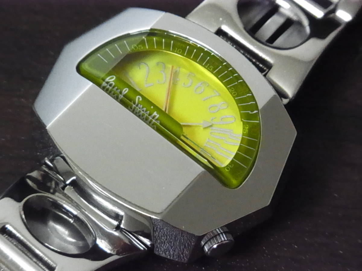 Paul Smith　ポールスミス 腕時計 スピードメーター　鉄仮面　黄色 ジャンク Paul Smith 鉄仮面 Iron Mask 黄色 腕時計 Y2K｜Yahoo 希少
