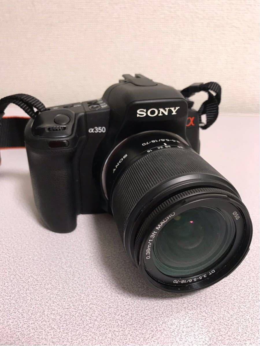 ☆SONYソニー一眼レフアルファα350本体 レンズDT18-70mmF3.5-5.6 75