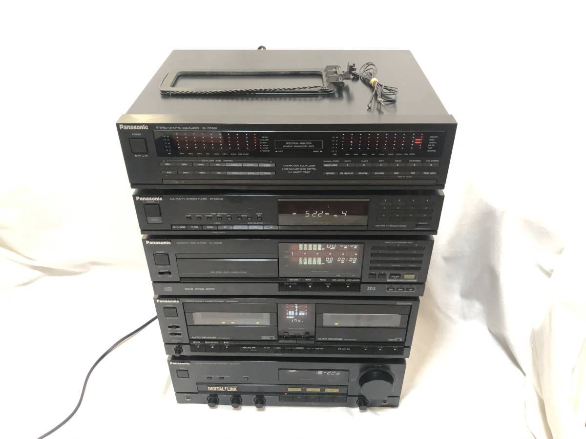 ★希少★Panasonic パナソニック 5点セット SH-D5500 RS-D5500 SL-D5500 ST-D5500 SU-D5500 ステレオアンプ イコライザー CD カセット Panasonic(パナソニック)の5ドア冷蔵庫をご紹介します！