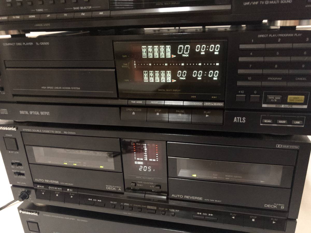 ★希少★Panasonic パナソニック 5点セット SH-D5500 RS-D5500 SL-D5500 ST-D5500 SU-D5500 ステレオアンプ イコライザー CD カセット Panasonic(パナソニック)の5ドア冷蔵庫をご紹介します！