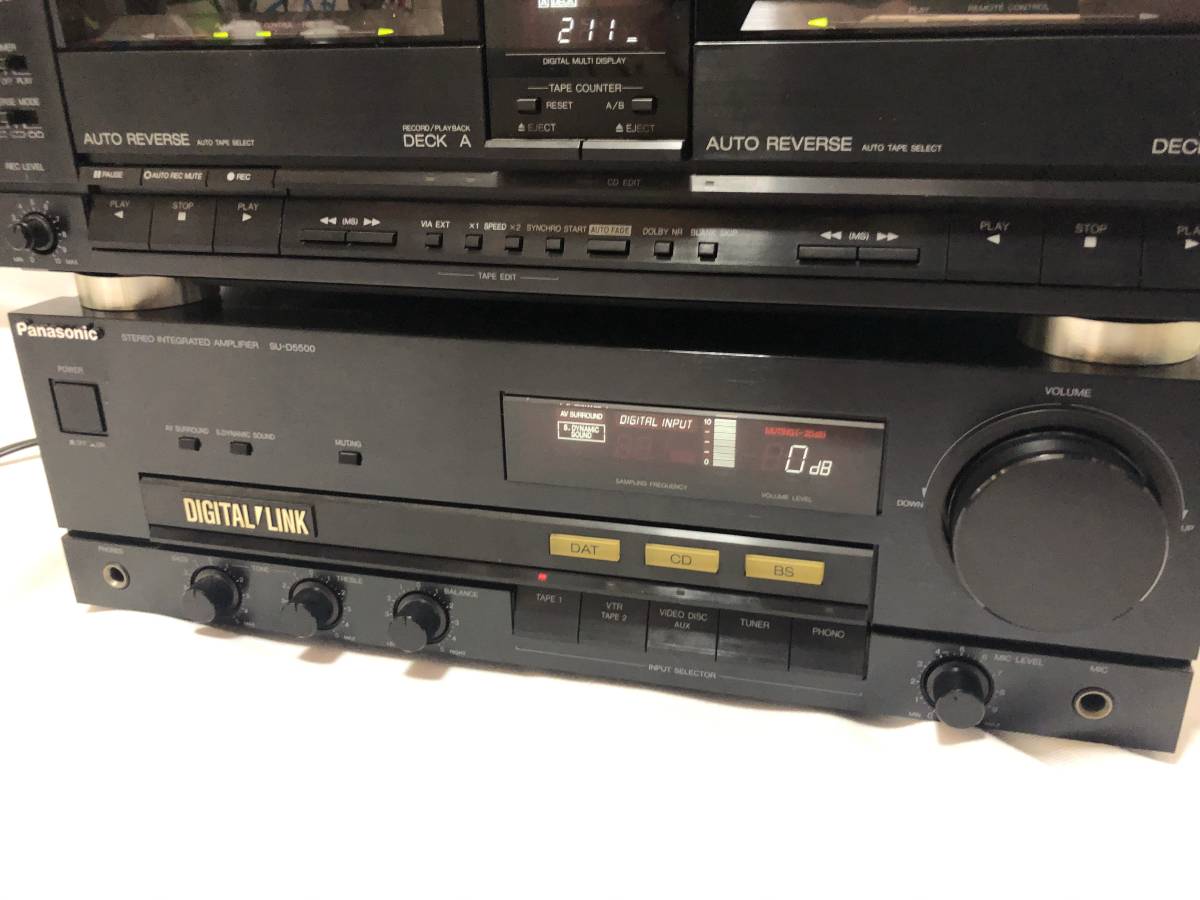 ★希少★Panasonic パナソニック 5点セット SH-D5500 RS-D5500 SL-D5500 ST-D5500 SU-D5500 ステレオアンプ イコライザー CD カセット Panasonic(パナソニック)の5ドア冷蔵庫をご紹介します！