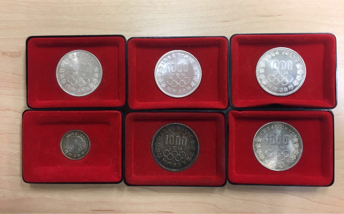 高品質，人気SALE 東京オリンピック 1964 記念1000円銀貨 100円高価 記念硬貨 おまとめ(昭和)｜売買されたオークション情報、yahooの商品情報をアーカイブ公開 - オークファン 記念硬貨
