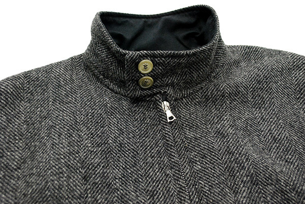 コート APC ハリスツイード サイズS ダブルボタン チェック柄 黒