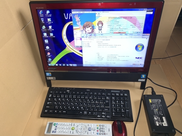 デスクトップPC NEC 一体型PC VALUESTAR Core i5 Windows7