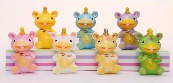 ブルマァク ブースカ 蓄光版 ソフビ フィギュア 7色ちびブースカ 蓄光