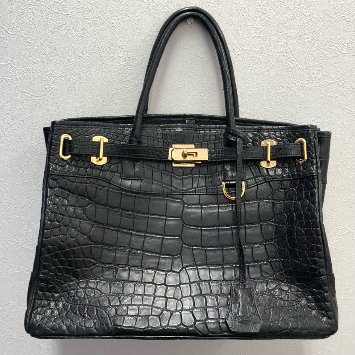 ◇クリスタルレプティルズ JRA クロコダイル バッグ◇ CRYSTAL 