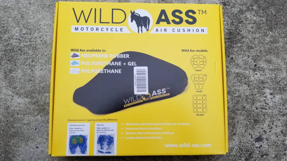 ワイルドアス ツーリング時の尻痛腰痛解消シートクッション Ass 