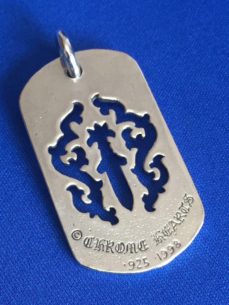 100%新品，爆買い オールド刻印 クロムハーツ カットアウトダガー ドッグタグ ラージ 正規品(ペンダントトップ、チャーム)｜売買されたオークション情報、yahooの商品情報をアーカイブ公開 - オークファン ペンダントトップ、チャーム