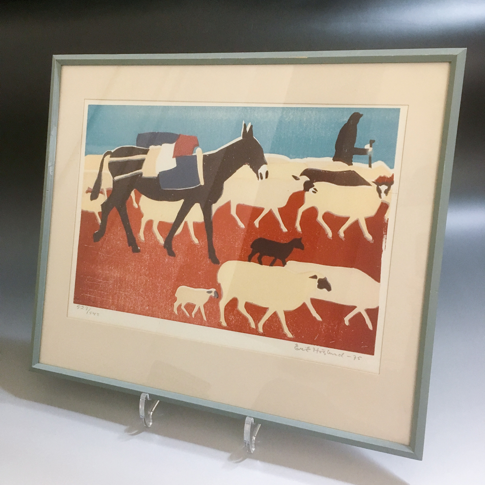 貴重エリックホグラン Erik Hoglund 最初期作品 三角デキャンタ