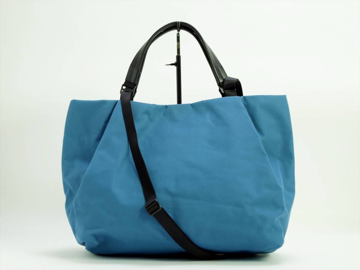 ○ CAMPER ハンドバッグ ブルー系 2WAY ショルダーバッグ A4対応 