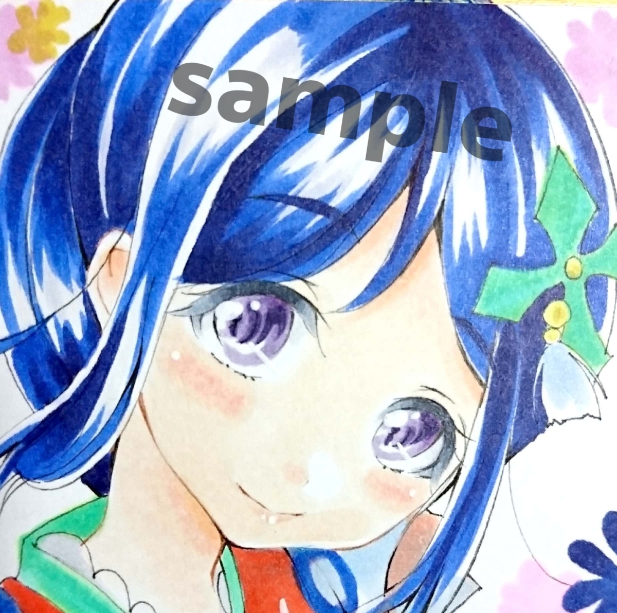 手描きイラスト ラブライブ サンシャイン 松浦果南 ミニ色紙 手描きイラスト 売買されたオークション情報 Yahooの商品情報をアーカイブ公開 オークファン Aucfan Com