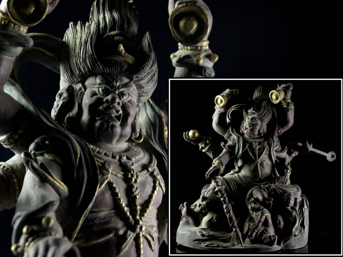 不動明王 仏像 ｜木彫りの仏像大威徳明王(だいいとくみょうおう)五大 