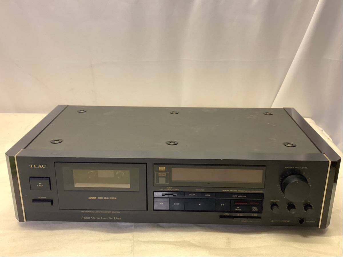 TEAC V-680 カセットデッキ ジャンク 扱い 再生、録音できました0005