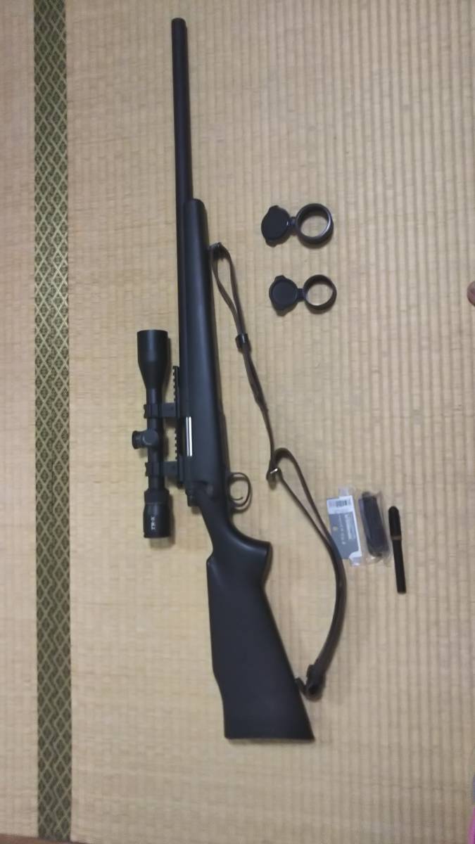 【限定SALE，格安】 タナカワークスM700エアー＋SIGHTRON TR-Xスコープ 予備マガジン＆純正革スリング付き(エアガン)｜売買されたオークション情報、yahooの商品情報をアーカイブ公開 - オークファン エアガン