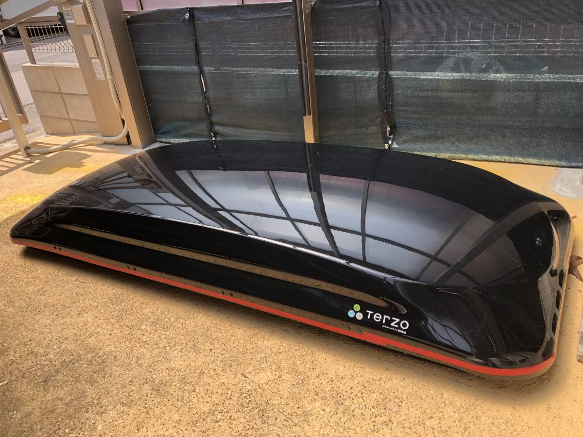 ルーフボックス Terzo シンメトリックエアロ EA511B 320L ブラック 