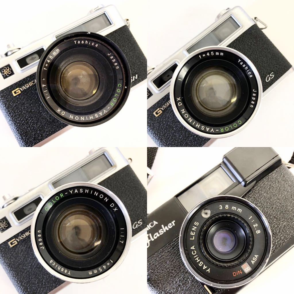 YASHICA ヤシカ カメラ レンズ 6点 まとめて GSN GS Flasher 2眼用
