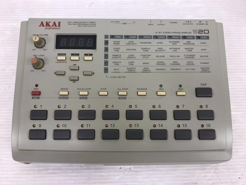 R041101 AKAI professional 16-bit Stereo Phrase Sampler S20 ジャンク扱い(その他 ...