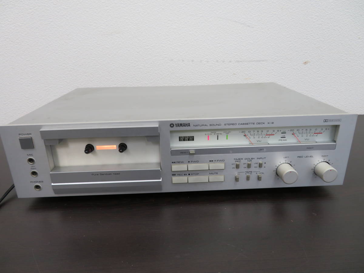 K-8 カセットデッキ ヤマハ YAMAHA ステレオ 音響機材 オーディオ 動作