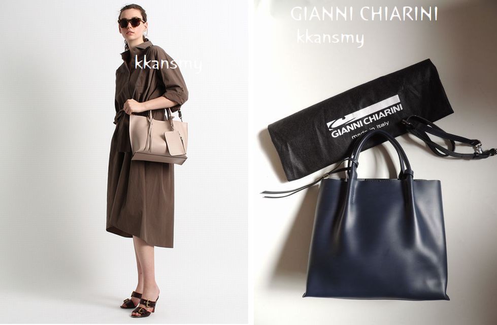 GIANNI CHIARINIジャンニキャリーニ*ポーチ付2WAYレザーバッグ